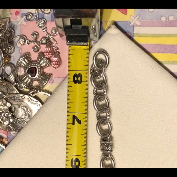 JUDITH RIPKA HEART LOCK & KEY DIAMONIQUE BRACELET - Picture 8 of 8